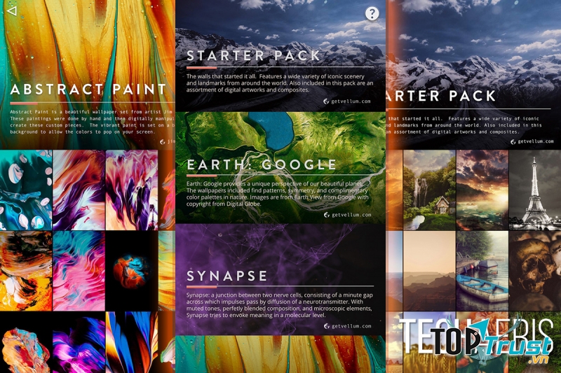 Ứng dụng Vellum Wallpapers