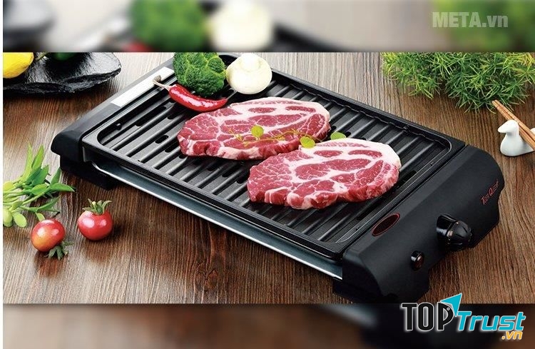 Vỉ nướng điện Tiger Queen SQ-S700 có chất liệu chống dính