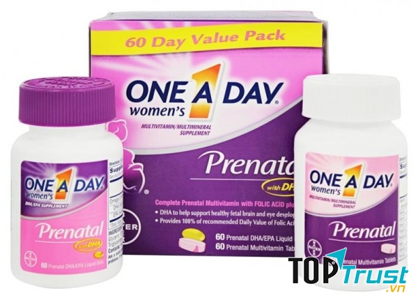 Viên bổ cho bà bầu One A Day Prenatal DHA/EPA + Multivitamin 60 viên