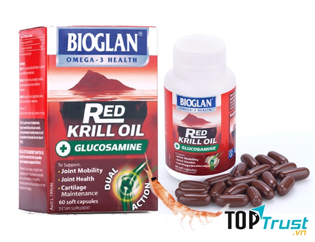 Viên Bổ Khớp Cao Cấp Bioglan Red Krill Oil & Glucosamine: