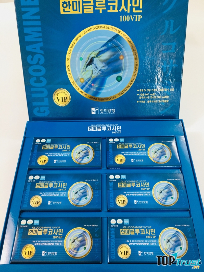 Glucosamine Vip có công dụng giúp tái tạo sun khớp, giúp bôi trơn các khớp, phòng ngừa các bệnh về xướng khớp như viêm khớp và loãng xương.