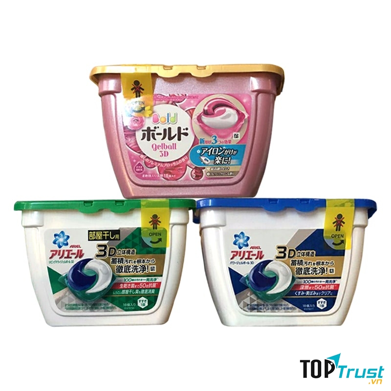 Viên giặt xả Ariel, Gel Ball 3D Nhật Bản