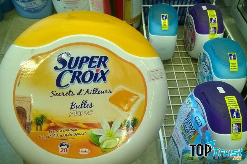 Viên giặt xả Super croix Pháp