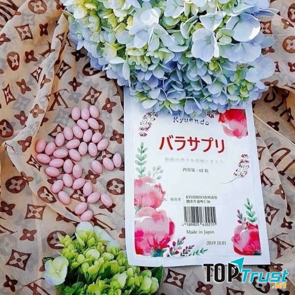 Viên hoa hồng thơm cơ thể Kyuendo