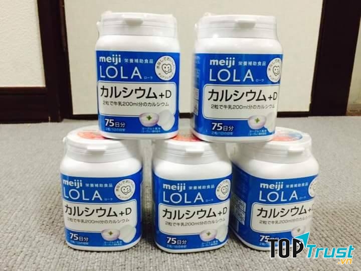 Viên kẹo Meiji Lola