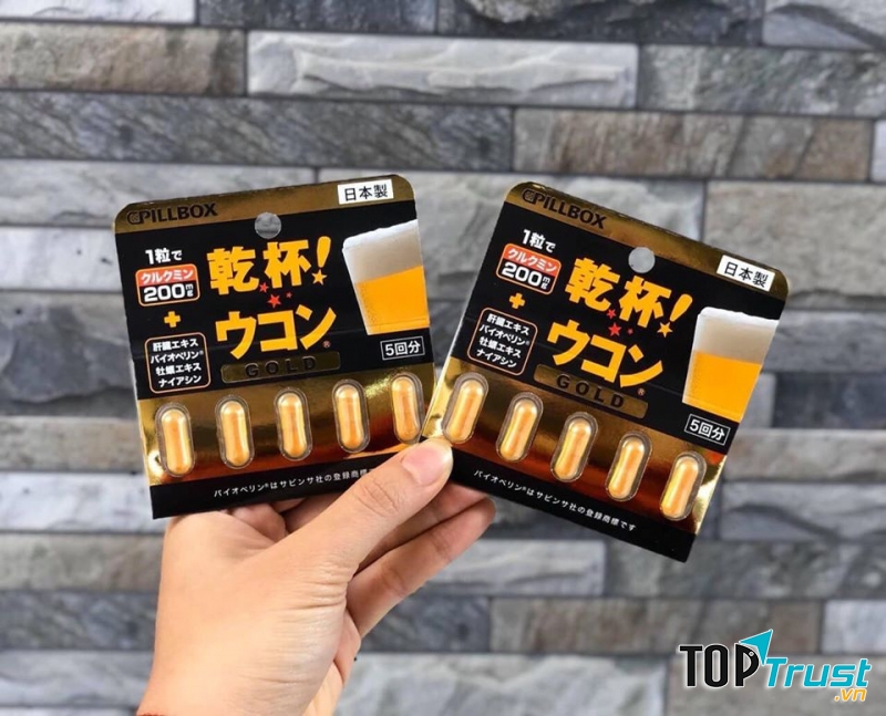 Viên giải rượu Kanpai Ukon Pillbox