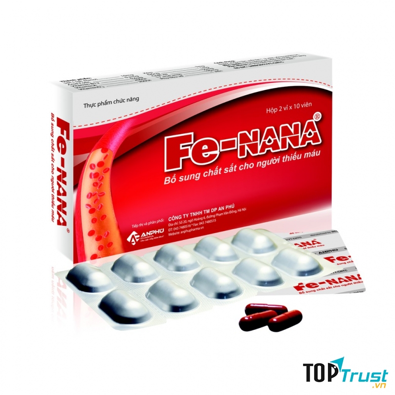 Viên sắt cho bà bầu FeNana