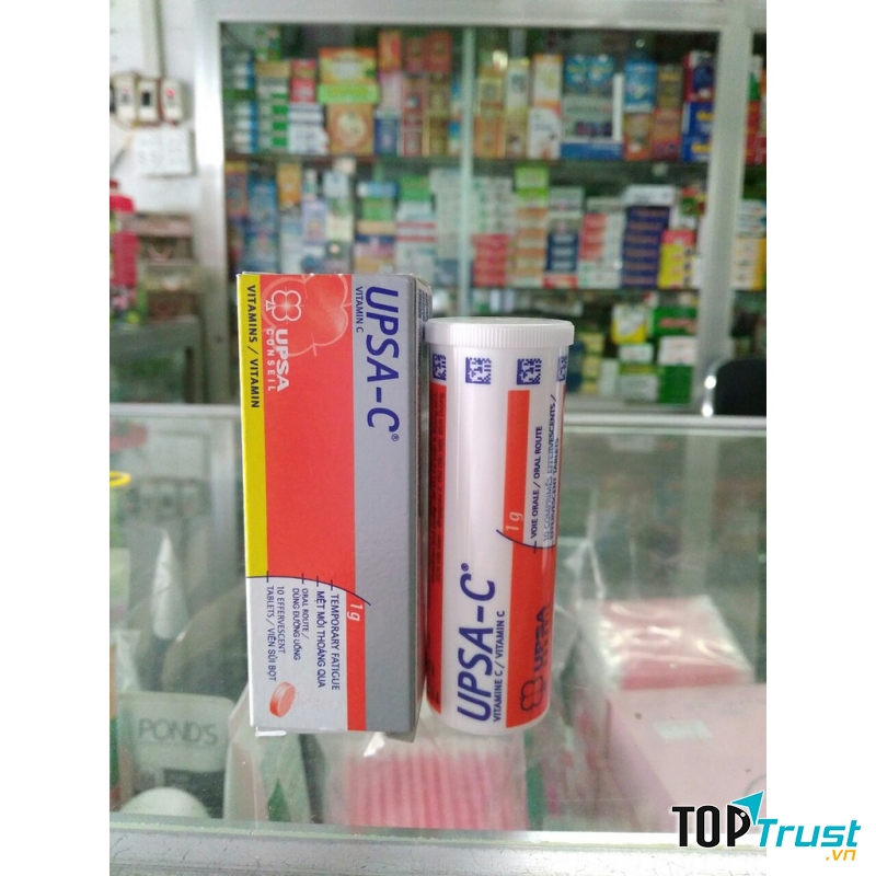 Viên sủi điều trị thiếu hụt Vitamin C Upsa-C