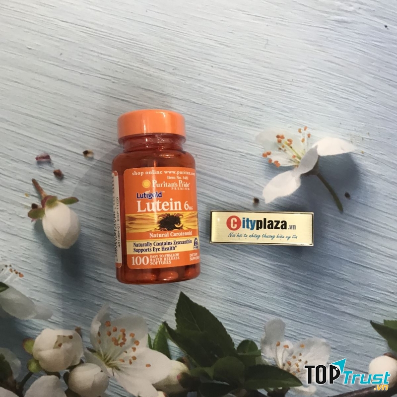 ﻿Thực phẩm chức năng Viên uống bổ mắt Puritan's Pride Lutigold Lutein 6mg 100 viên của Mỹ: