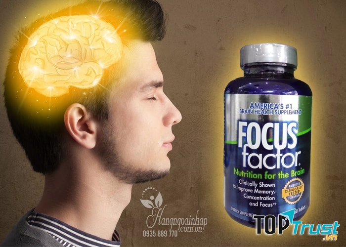 Viên uống bổ não focus factor nutrition for the brain 150 tablets là một dạng thực phẩm chức năng bổ sung dinh dưỡng cho não, bao gồm các thành phần chính là các loại vitamin, khoáng chất, các chất chống oxy hóa và omega 3.