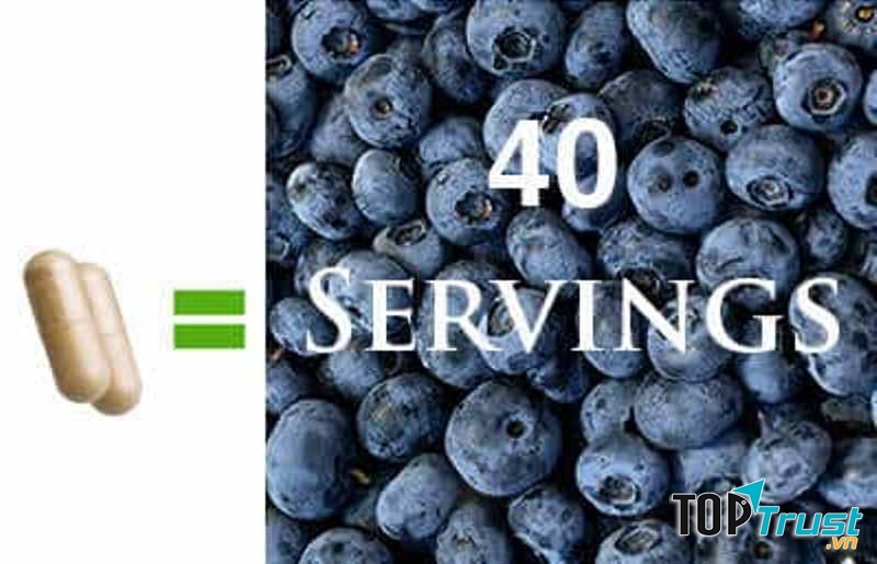 Viên uống bổ sung vitamin C từ Nature's Lab Super Vitamin C 1000mg giàu dưỡng chất, chỉ cần hai viên đã tương đương với bạn ăn 40 quả việt quất