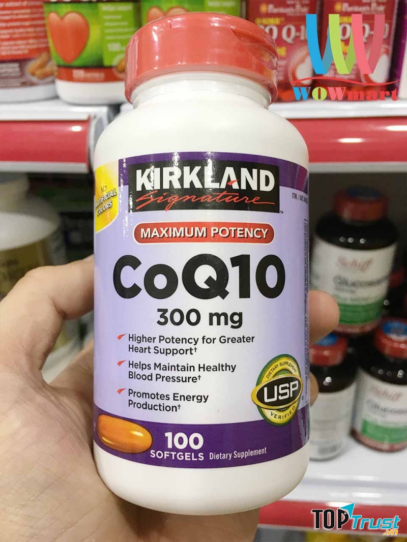 ﻿Viên uống Bổ Tim Mạch Kirkland Signature CoQ10 300 mg: