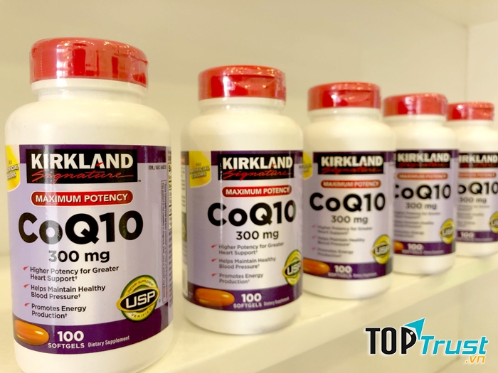 Viên uống hỗ trợ tim mạch Kirkland có hàm lượng CoQ10 300mg, chiết xuất từ tự nhiên mang lại công dụng hỗ trợ tích cực cho các hoạt động của tim, bảo vệ và duy trì sức khỏe tim mạch.