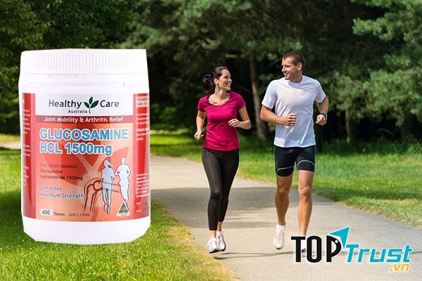 Viên uống bổ xương khớp Healthy Care Glucosamine không chỉ làm giảm đau tốt mà còn điều trị tận gốc nguyên nhân của viêm xương khớp.
