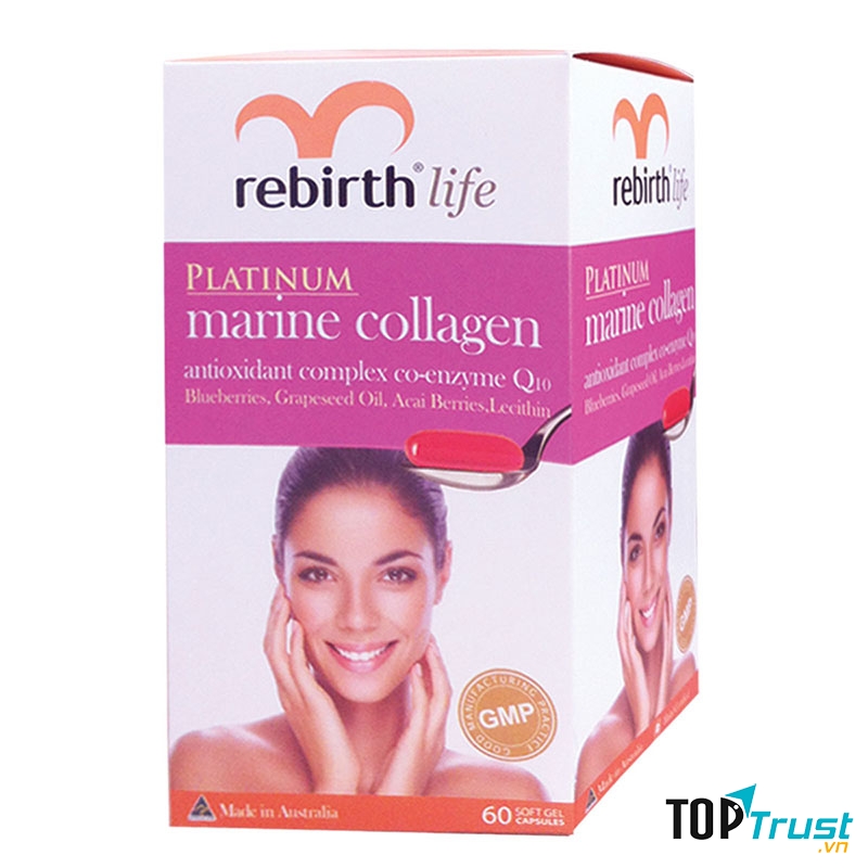 Viên Uống Chống Lão Hoá Collagen Rebirth 60 Viên Của Úc