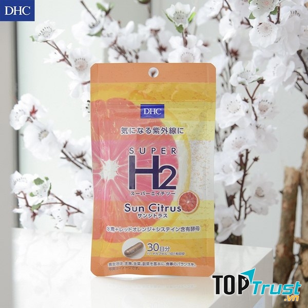 ﻿Viên uống chống nắng DHC Super H2 Sun Citrus Nhật Bản