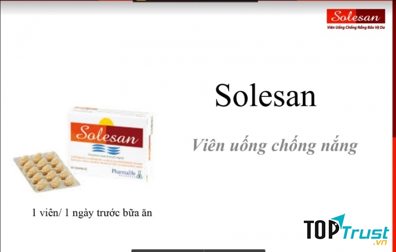 Viên uống chống nắng Solesan