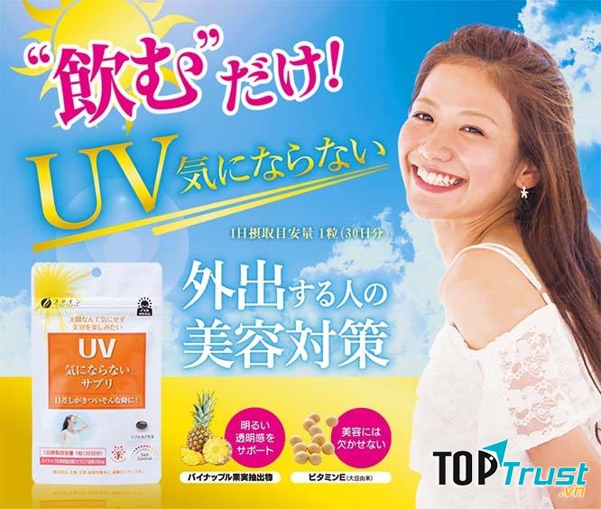 Viên uống chống nắng Fine Japan UV được nghiên cứu và sản xuất trên những thành tựu của khoa học công nghệ hiện đại, thành phần của nó được chứng minh là bảo vệ da tốt trước UV từ ánh nắng.