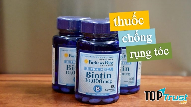 Viên uống chống rụng tóc Biotin Ultra Mega Puritan’s Pride 10,000 mcg