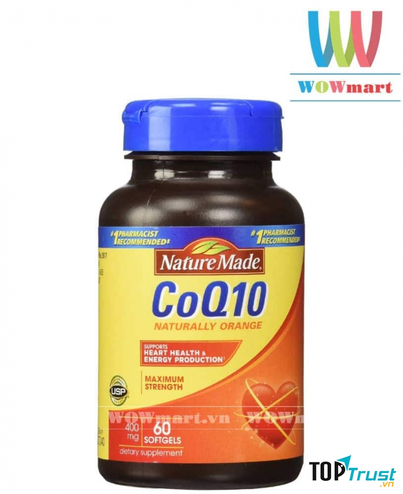 ﻿Viên Hỗ Trợ Tim Mạch Nature Made CoQ10 400mg 60 Viên: