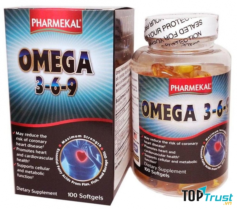 Viên uống dầu cá Pharmekal Omega 3-6-9 100 viên
