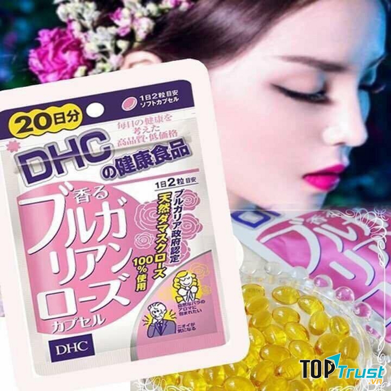 Viên uống dầu hoa hồng thơm cơ thể DHC