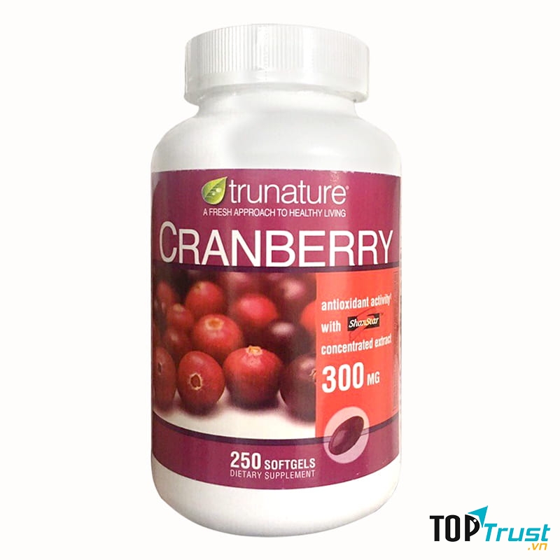 Viên Uống Điều Trị Viêm Đường Tiết Niệu Chiết Xuất Nam Việt Quất Trunature Cranberry
