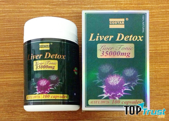 Viên uống giải độc gan Costar Liver Detox 35000mg 100 viên