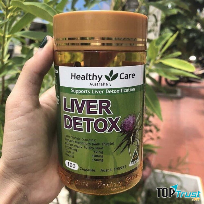 Viên uống giải độc gan Healthy Care Liver Detox 100 viên