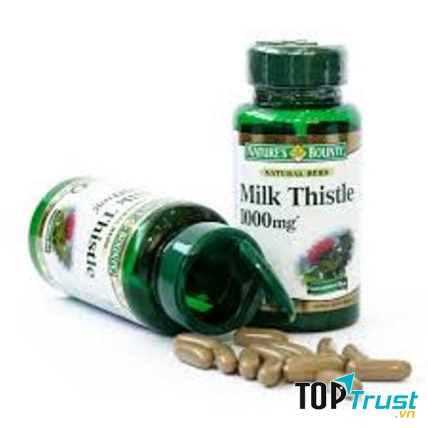 Viên uống giải độc gan Nature's Bounty Milk Thistle 1000mg 50 viên: