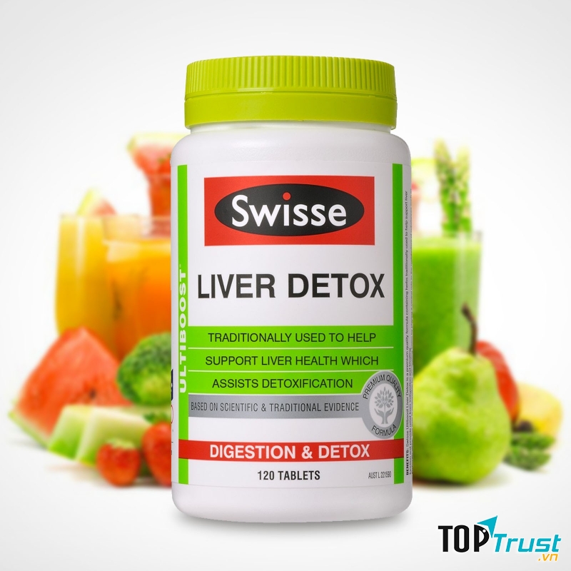 Viên uống bổ gan và giải độc gan Swisse Liver Detox 120 viên: