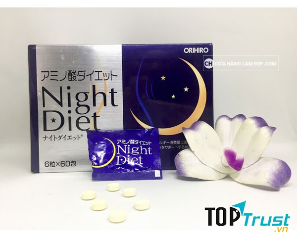 Viên uống giảm cân Night Diet Orihiro Hộp 60 Viên Nhật Bản