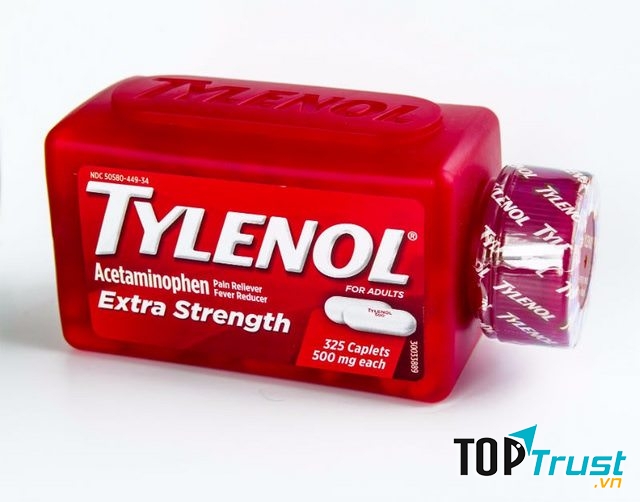 Thực phẩm chức năng Viên uống giảm đau hạ sốt Tylenol Extra Strength 500mg của Mỹ