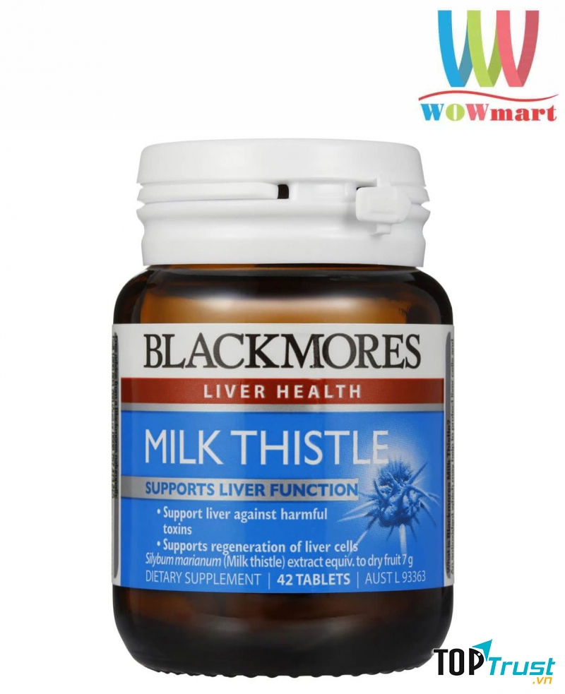 Viên uống hỗ trợ chức năng gan Blackmores Milk Thistle 42 viên