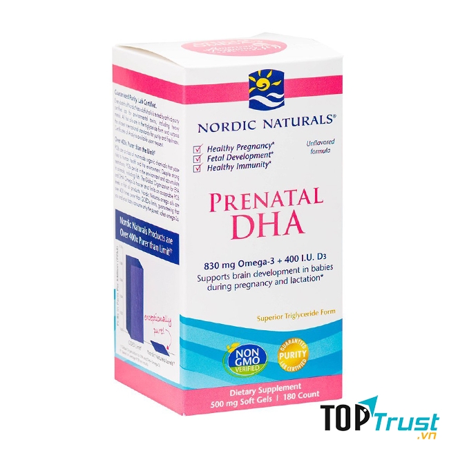 Viên uống hỗ trợ DHA phát triển não cho bé - Nordic Naturals: