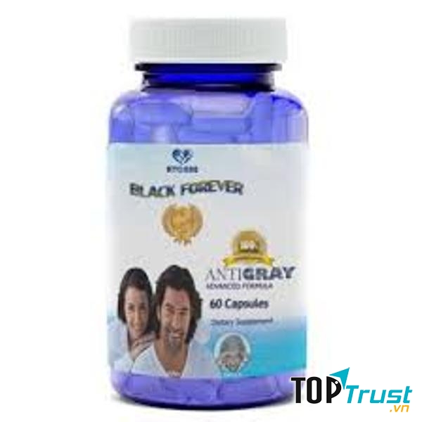 Viên uống hỗ trợ trị rụng tóc, hỗ trợ điều trị bạc tóc, giảm bạc tóc sớm Black Forever