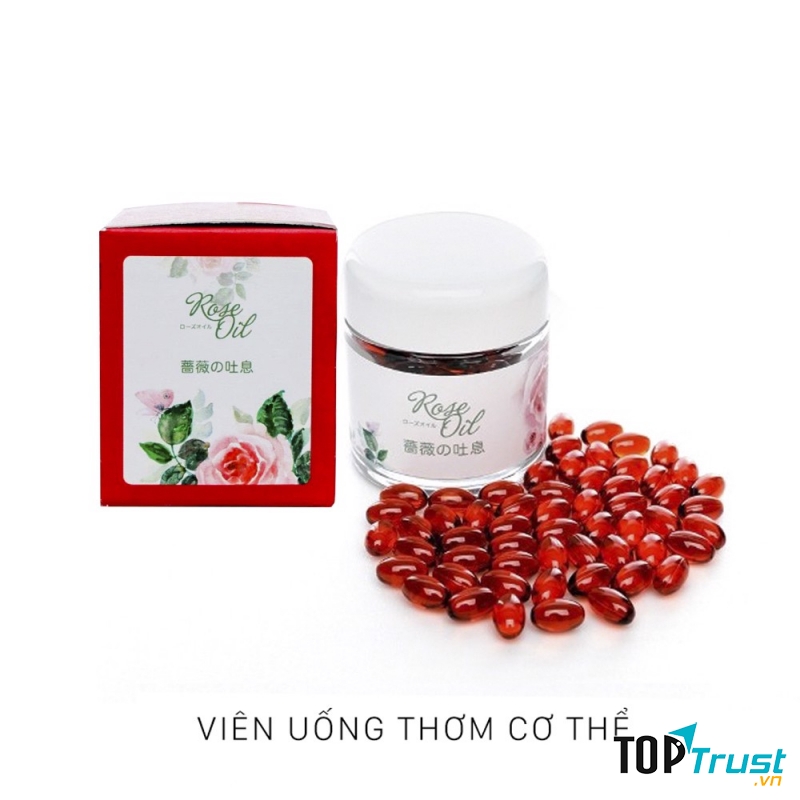 Viên uống khử mùi cơ thể Rose Oil giúp ổn định lượng tiết tố, tạo nên mùi hương hoa hồng nhẹ nhàng, đặc trưng ngay cả khi bạn vận động nhiều và làm nóng cơ thể.