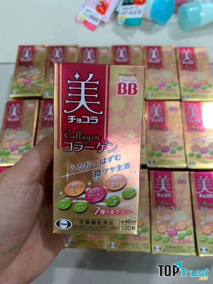 Viên uống làm đẹp da, xoá vết thâm BB Chocola Collagen