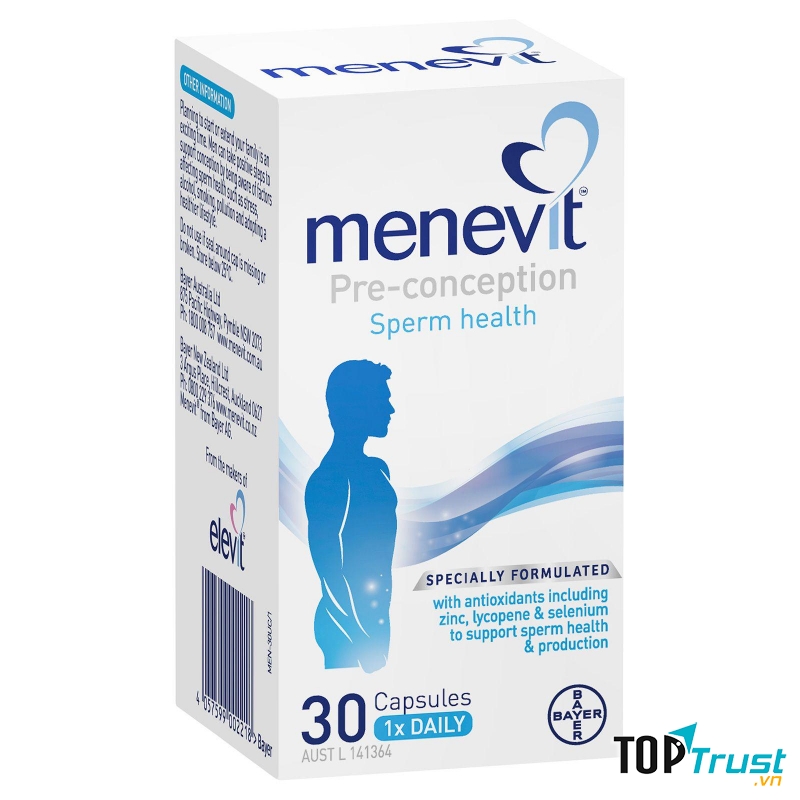 Viên uống Menevit Úc 90v cho nam giới