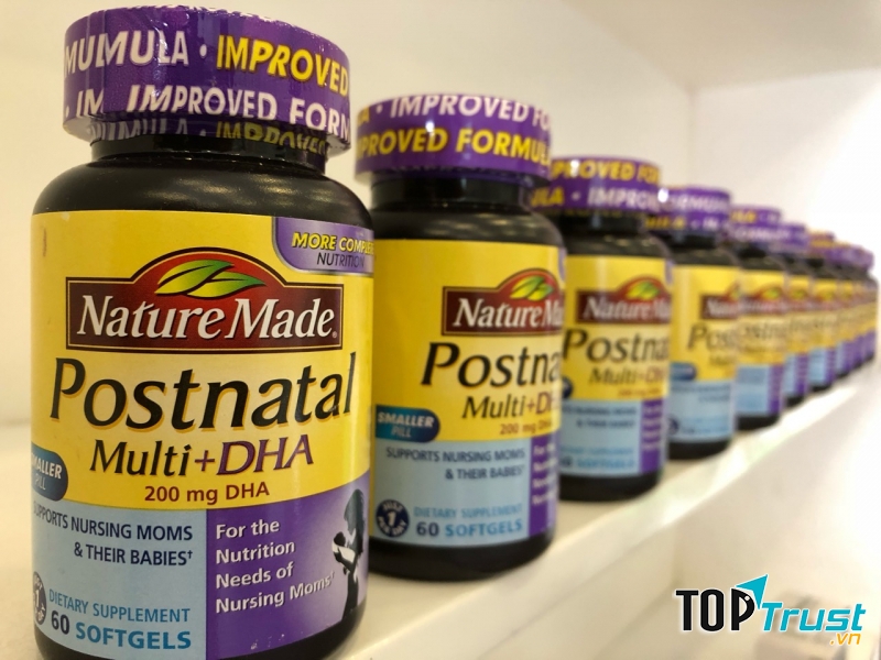Postnatal Multi DHA 200mg giúp bảo vệ sức khỏe toàn diện cho cả mẹ và bé.﻿