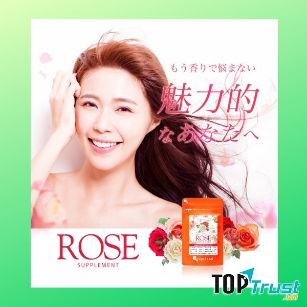 Viên uống tỏa hương thơm hoa hồng Ogaland Rose Nhật Bản