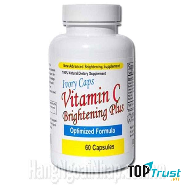 Viên Uống Trắng Da Bổ Sung Vitamin C Ivory Caps Brighten: