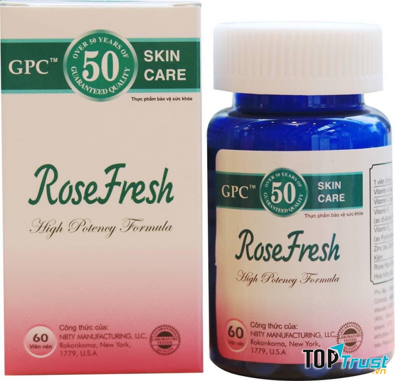 Viên uống trị mụn Rose Fresh