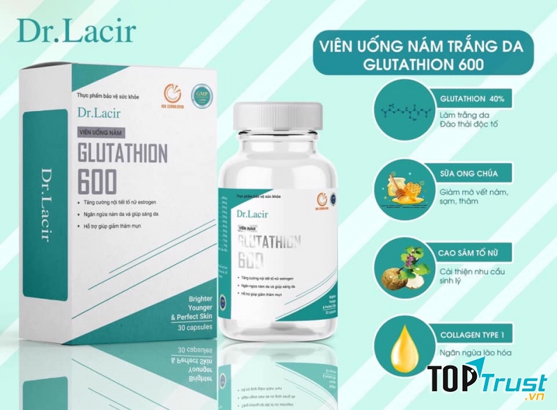 Viên uống trị nám Glutathion 600