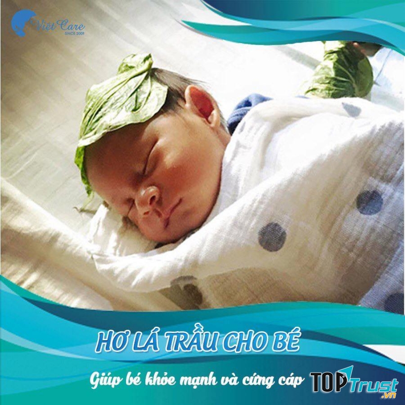 Hơ lá trầu cho bé