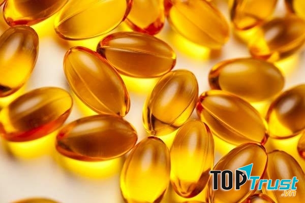 Những viên Vitamin E nguyên chất từ thực vật rất tốt cho mi mắt