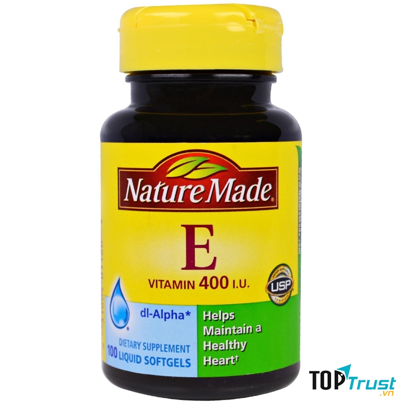 Vitamin E thiên nhiên Nature Made 400IU hộp 300 viên