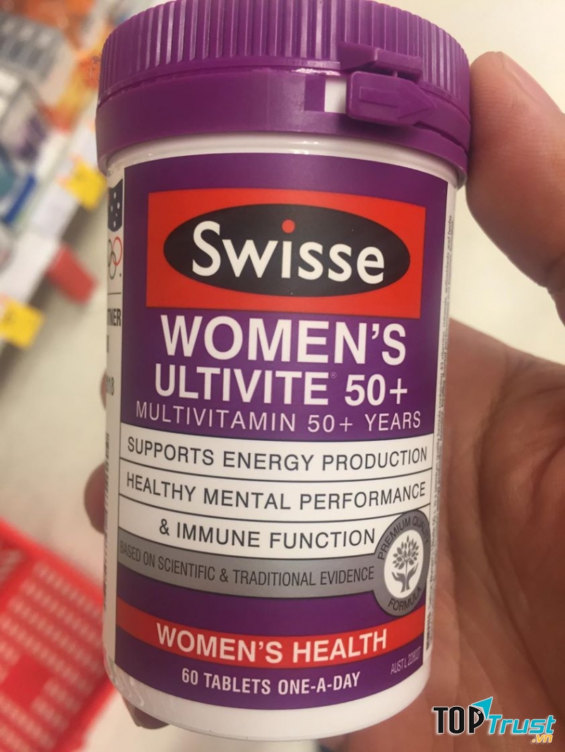 Vitamin Tổng Hợp Cho Nữ Trên 50 Tuổi Swisse Womens Ultivite 50+