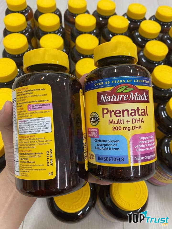 Vitamin tổng hợp chứa DHA Prenatal Nature Made