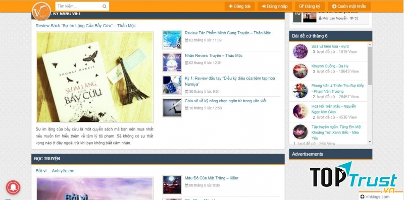 Khung hiển thị truyện